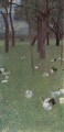 Gartenmit Huhnernin StAgatha Symbolik Gustav Klimt